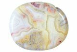 Polished Crazy Lace Agate Flat Pocket Stone  - Photo 2